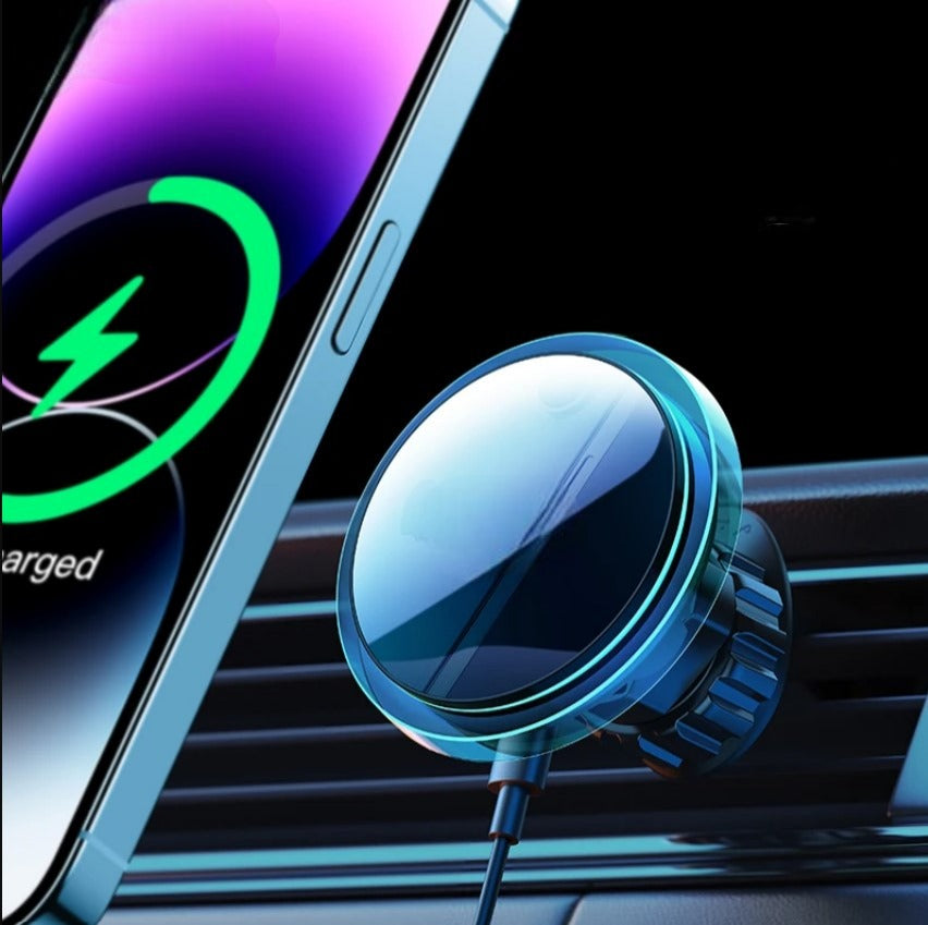 Magnetic Cell Phone Holder with Wireless Charger