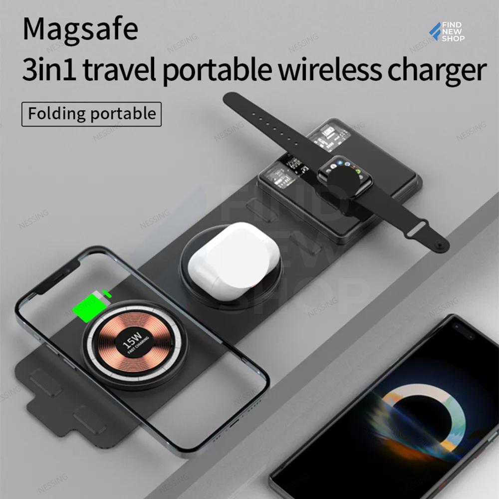 Premium Travel Easy 3-in-1 Foldable Charger