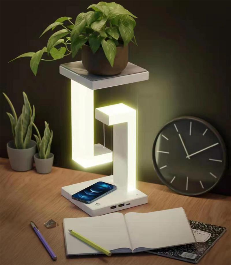 Led Table Lamp With Wireless Charger - Firenze